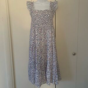 Nanette Lepore flutter sleeve maxi dress S